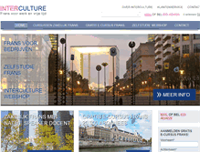 Tablet Screenshot of interculture.nl